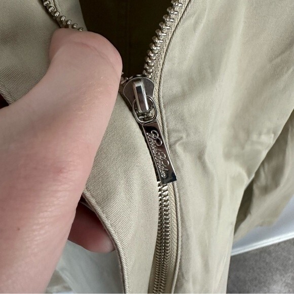 Brooks Brothers 346 Khaki Zip-Up Jacket Size 10 - Picture 9 of 15